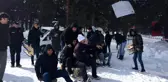Kızak festivalinde renkli görüntüler