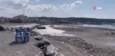 Seferihisar'da deniz 30 metre çekildi