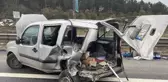 Arıza nedeniyle yol kenarına çekilen otomobile arkadan çarptı: 1 yaralı