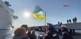 RUS MİLYARDER ABRAMOVİÇ'İN YATI DATÇA'DA; UKRAYNALI SPORCULARDAN PROTESTO