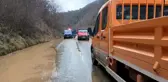 Trabzon-Bayburt karayolunda heyelan