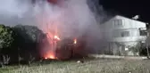 Silivri'de restoran olarak kullanılan iş yeri kül oldu