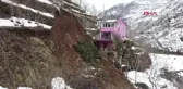 TRABZON KÖPRÜBAŞI'NDA FINDIK BAHÇESİNDE HEYELAN