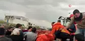 İki TIR'ın çarpıştığı kazadan şoför yaralı kurtuldu