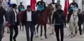Aşkale'de kar üstünde cirit nefes kesti