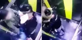 Yabancı uyruklu şahıs, 17 yaşındaki çocuğu asansörde taciz etmeye çalıştı! O anlar kamerada