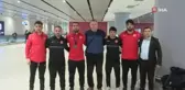 Avrupa ikincisi Serbest Güreş Milli Takımı yurda döndü