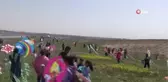 Gaziantepli çocuklar ilk kez uçurtma heyecanı yaşadı