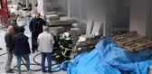 İnşaat malzemeleri deposunda yangın