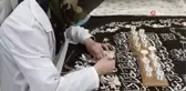 Osmangazi Han'ın türbe örtüsü 2 yıldır ilmek ilmek işleniyor