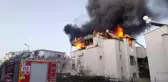 Didim'de İki katlı evin terasında çıkan yangın korkuttu
