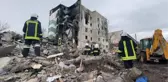 Harabeye dönen Borodyanka'da enkaz kaldırma çalışmaları