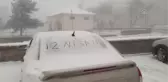 Aksaray'ın yüksek kesimlerine kar yağdı