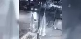 Çekmeköy'deki maddi hasarlı trafik kazası güvenlik kamerasında
