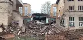 KRAMATORSK - Füze saldırısı sonrası okul binası kullanılamaz hale geldi