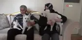 Evcil hayvanları arasına bir de kuzu ekledi, torun özlemini onlarla gideriyor
