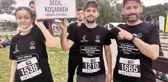 Maraton İzmir'de tabutla koştu