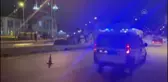 Refüje çıkan otomobildeki 4 kişi yaralandı