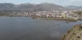 Sular altında kalan Ardahan Ovası havadan görüntülendi