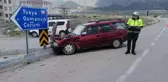 Hafit ticari araç ile otomobil çarpıştı: 1 yaralı