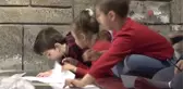 Minikler resim yaptı ve uçurtma uçurarak doyasıya eğlendi