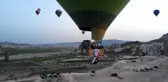 Kapadokya'da balonlar Türk Bayrakları ile havalandı
