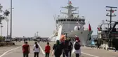 TCSG Umut Gemisi, İzmir'de çocuklar için demir aldı