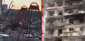 Savaşın harabeye çevirdiği parkta Ukraynalı çocuğun mutluluğu duygulandırdı