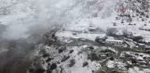 (ERZİNCAN - ÖZEL - DRON Erzincan'da Mayıs ayında kar sürprizi