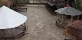IHLARA VADİSİNDE HEYELAN; 2 DEV KAYA PARÇASI KÖY YOLUNA DÜŞTÜ, EVLERİ SU BASTI