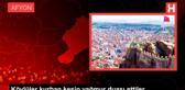 Köylüler kurban kesip yağmur duası ettiler