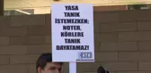 Görme Engelliler 'Tanık Şartını' Türkiye Noterler Birliği Önünde Protesto Etti: 