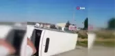Son dakika haberleri! Servis minibüsü ile otomobil çarpıştı: 17 yaralı