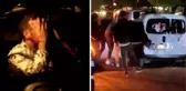 Asker eğlencesi için toplanan kalabalığın üzerine aracını süren şahsı öldüresiye dövdüler
