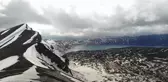 Nemrut Krater Gölü'nde iki mevsim bir arada