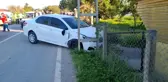 İki otomobil ve motosikletin karıştığı kazada 1 kişi yaralandı