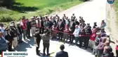 Kırıkkale Valisi Tekbıyıkoğlu, kullandığı makam aracıyla beton yolu test etti