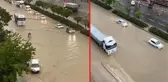 Ankara'da sağanak yağış sonrası yolları su bastı, vatandaşlar zor anlar yaşadı