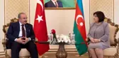 TBMM Başkanı Şentop, Azerbaycan Meclis Başkanı Gafarova ile görüştü