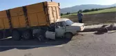 Denizli'de tıra arkadan çarpan otomobilde anne ve baba öldü, 5 yaşındaki çocukları yaralı kurtuldu