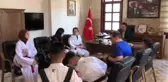 Germencik'te minik sporculardan Kaymakam Gülenç'e ziyaret