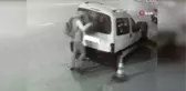 Araçların bagajından içeri girip böyle hırsızlık yaptı