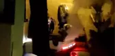 OTOMOBİLLE TAKLA ATTI YARALI ARKADAŞINI BIRAKIP KAÇTI