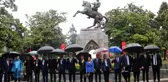 Samsun'da 19 Mayıs kutlamaları yağmur altında başladı