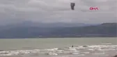 EĞİRDİR GÖLÜ'NDE KİTESURF YAPTI