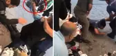 Beyazıt'ta 7 kişinin yaralandığı çatışmadan ilk görüntüler! Polisin silahını alıp böyle ateş etti