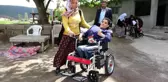 Engelli 4 kardeşin akülü tekerlekli sandalye hayali gerçek oldu