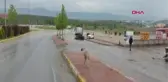 ÇEKİCİ, TAMİRDEKİ 3 OTOMOBİLE ÇARPTI