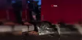 Zincirleme kazada kamyon ve tırlar birbirine girdi: 1 ağır yaralı