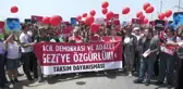 Taksim Dayanışması'ndan Gezi Tutuklularına Silivri Cezaevi Önünde Destek: 